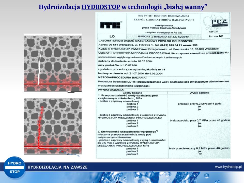 10. Studio Hydroizolacji Sanier - Beton wodoszczelny