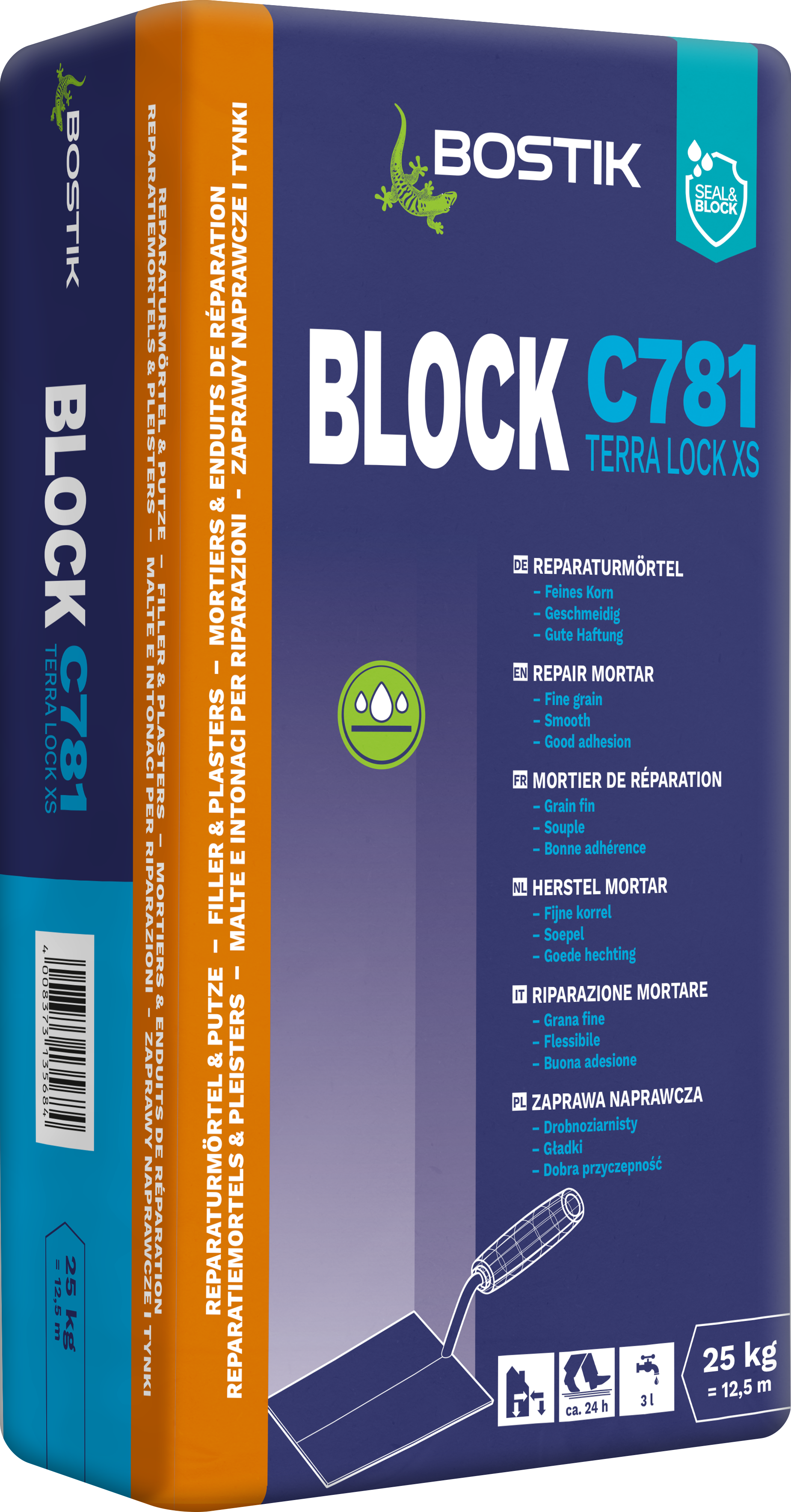 BOSTIK BLOCK C781 TERRA LOCK XS  (dawne Sperrmörtel Fein)