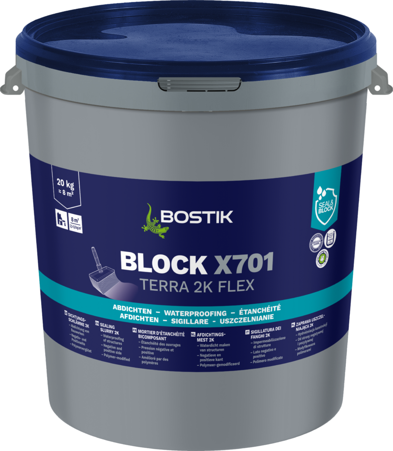 BOSTIK BLOCK X701 TERRA 2k FLEX (K11 Flex Schlamme Grau)