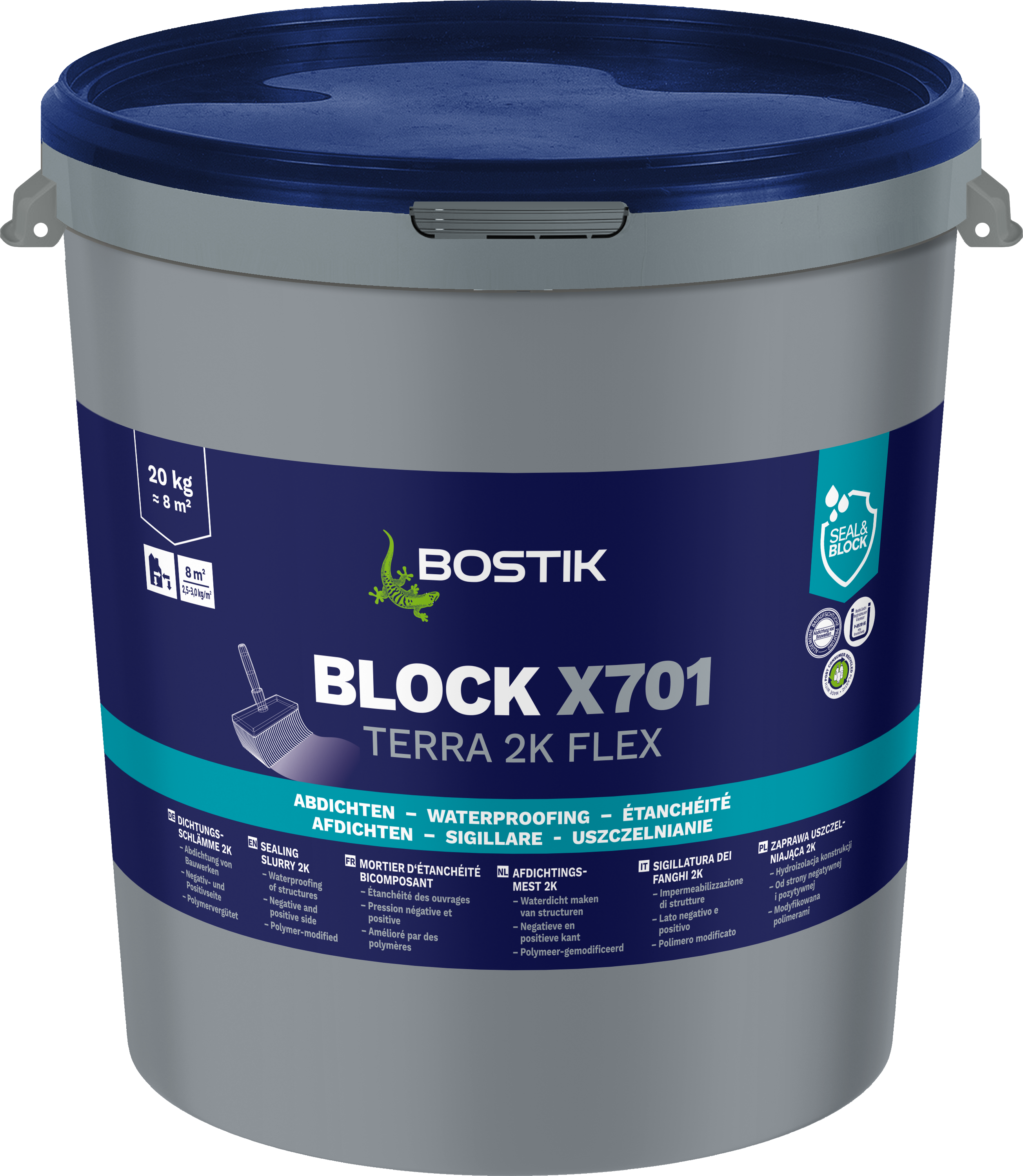 BOSTIK BLOCK X701 TERRA 2k FLEX (K11 Flex Schlamme Grau)