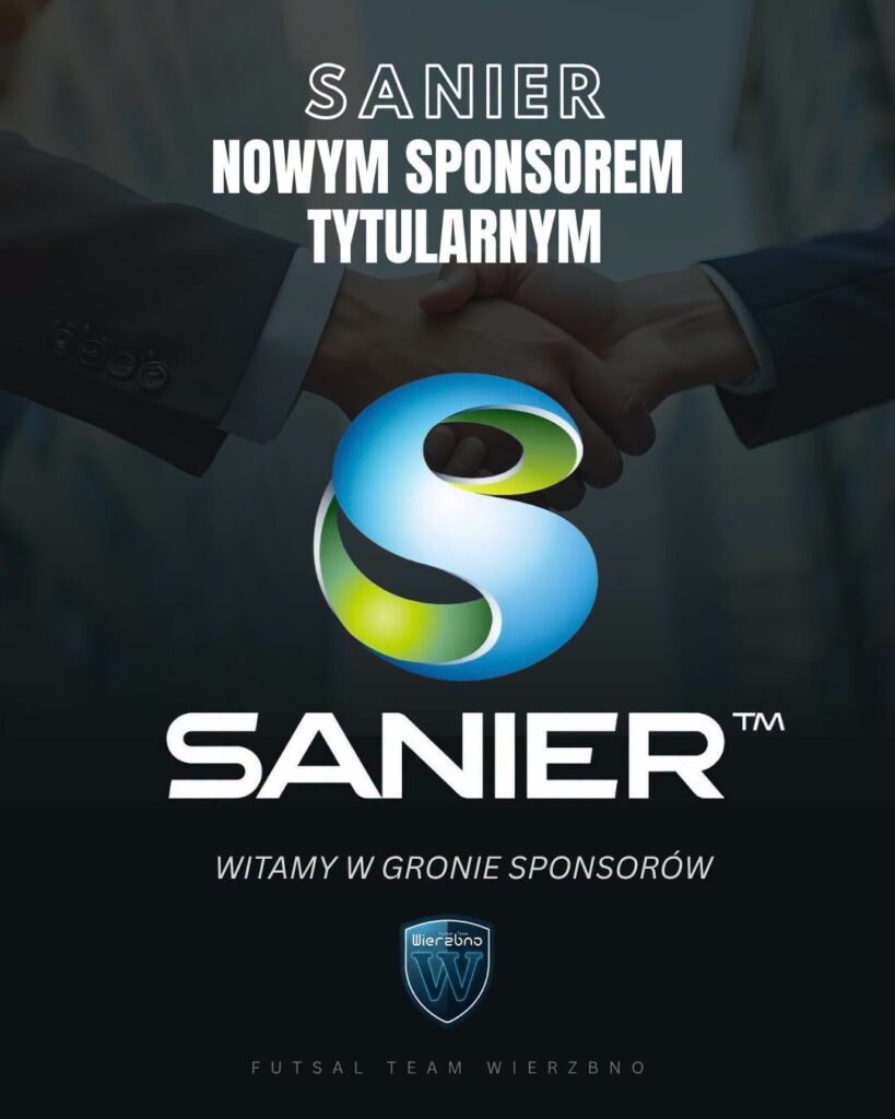 SANIER Sponsorem Tytularnym Futsal Team Wierzbno